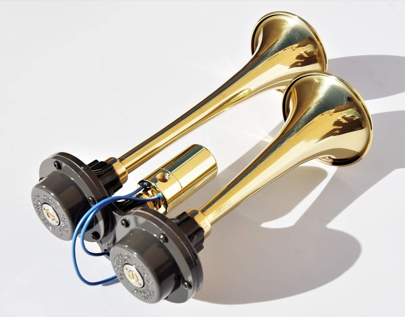 Amazon | 日建 真鍮 D型 ヤンキーホーン 300mm 24V D412-24V 高音域