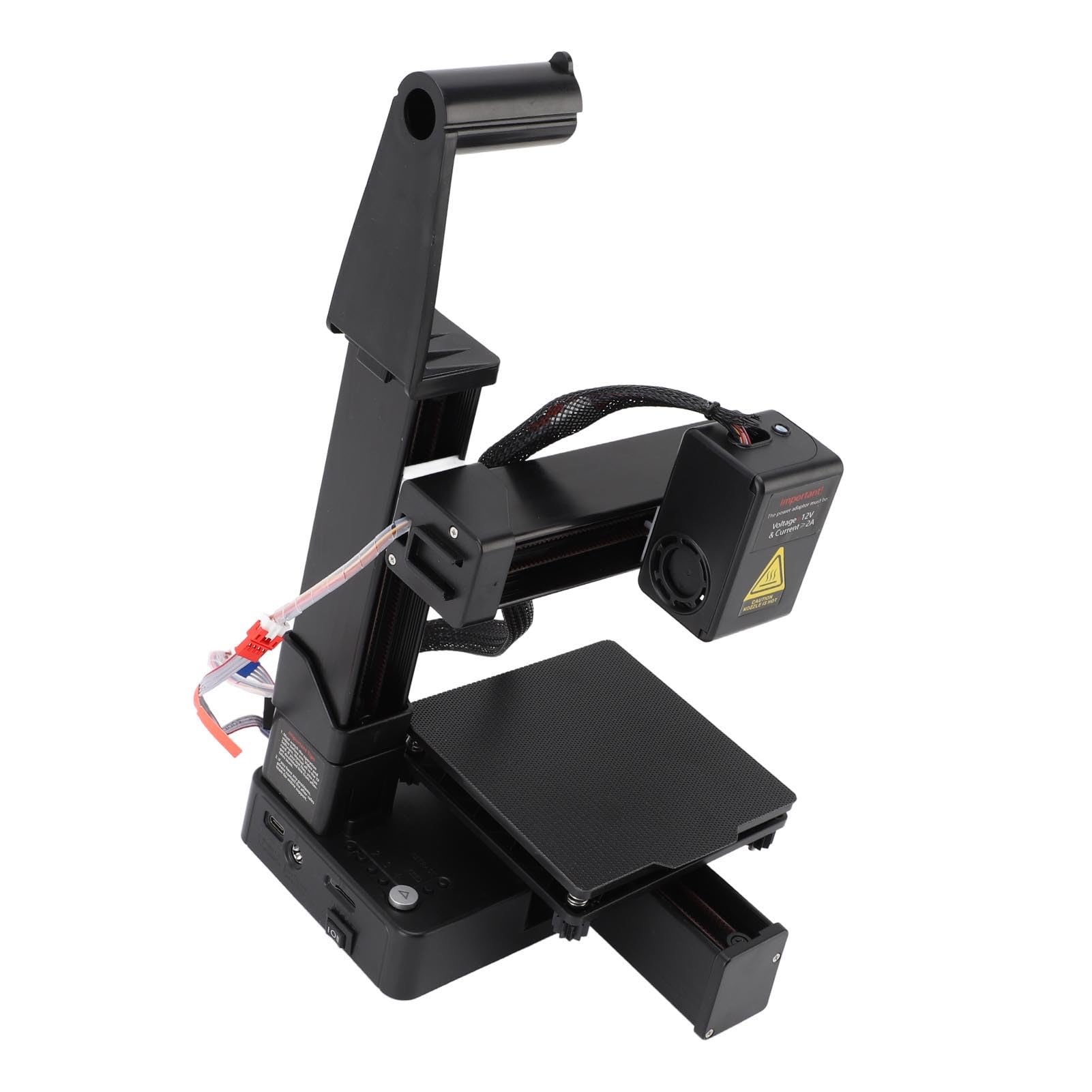 Topiky Stampante 3D Mini, Stampanti 3D Completamente Assemblate per Bambini e Principianti, 40 Mm/s 100x100x100mm Macchina per Stampa 3D Piccoli Supporti per Stampanti 3D 3D Supporto (BLACK)