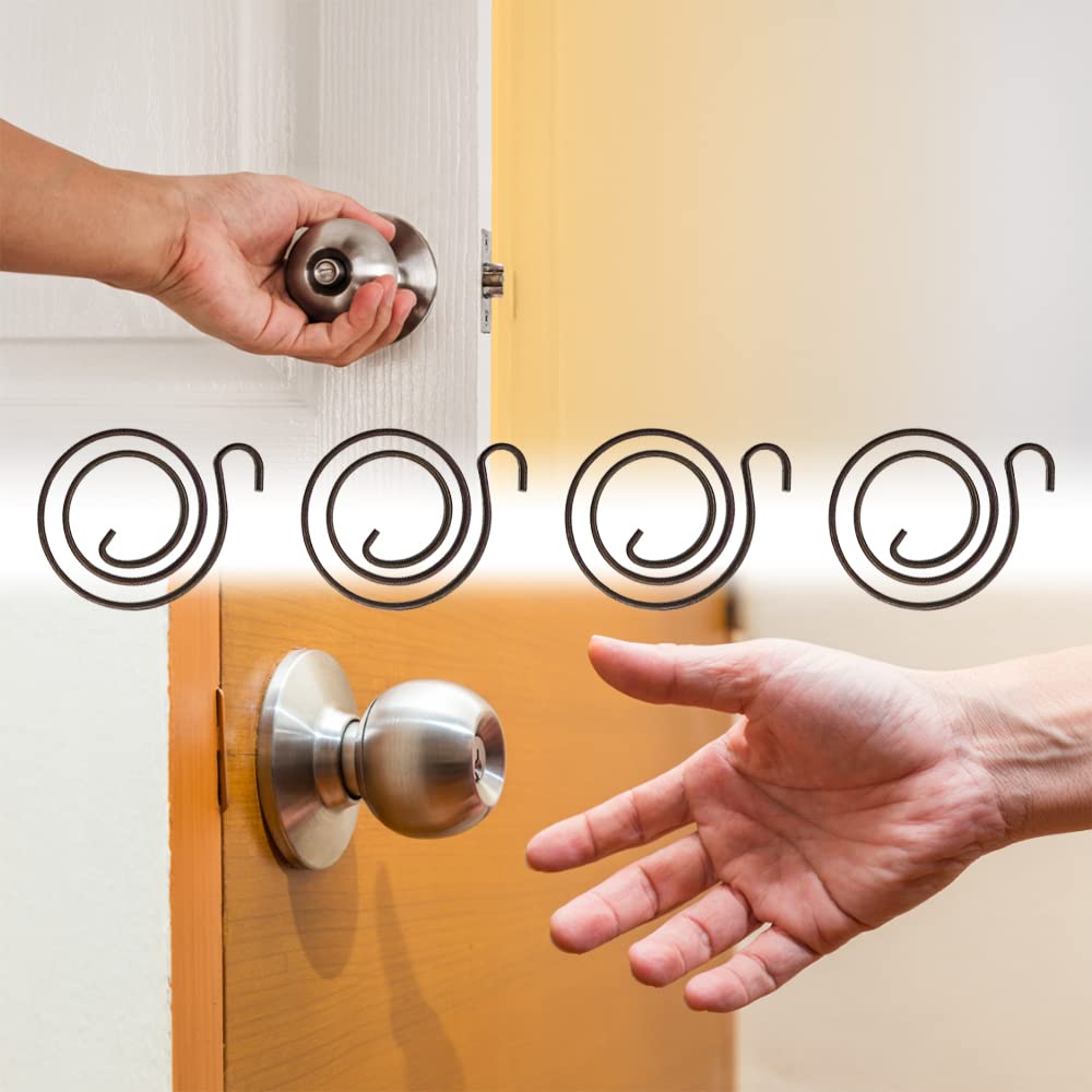 10 Ressorts De Remplacement Pour Poignée De Porte - Noir Mat, Zincé