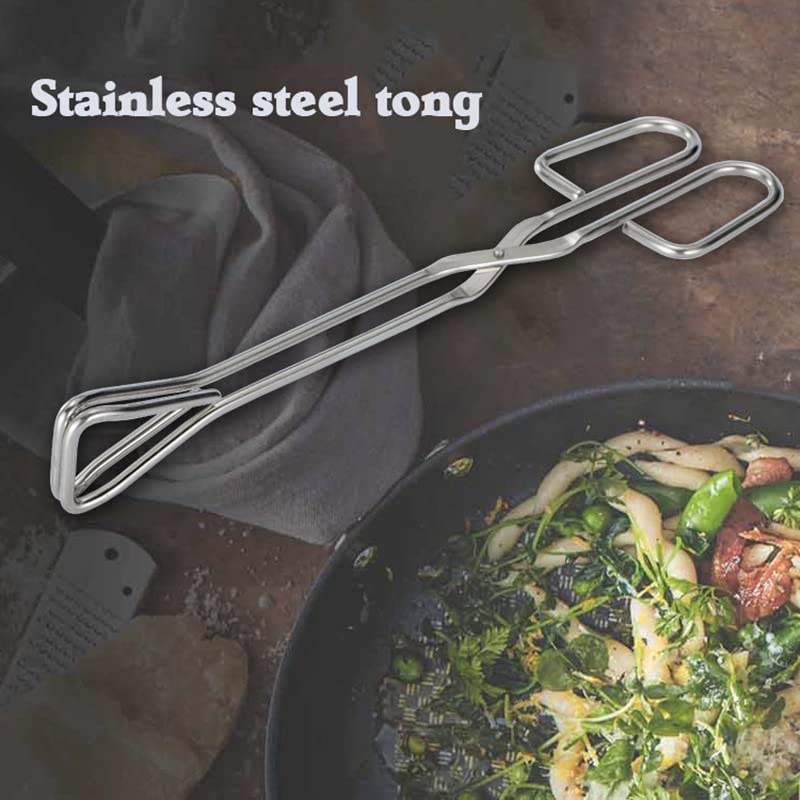 Tenazas De Acero Inoxidable Para Parrilla - Pinzas De Cocina Ergonómicas, Anti-Calor, Para Barbacoa, Restaurante Y Uso Doméstico