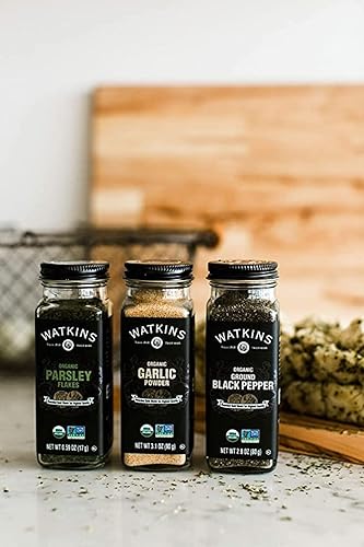 Miniatura 4 de Watkins Tarro de especias orgánicas gourmet, hojuelas de perejil, sin OMG, Kosher, tarro de 0.59 onzas, 1 paquete