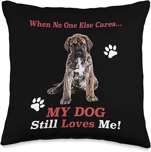Miniatura 1 de Presa Canario Community Merch When No One Else Cares Funny Presa Dogo Canario, 16 x 16 pulgadas, multicolor