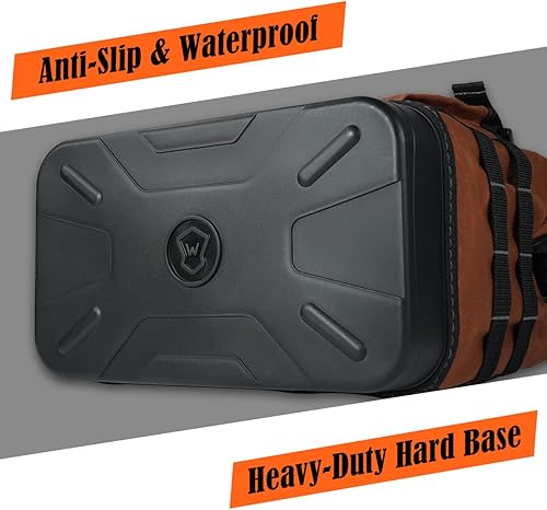 Miniatura 5 de WELKINLAND Bolsa de herramientas de fondo duro de 22 bolsillos, Bolsa de herramientas de lona encerada de 14 pulgadas, Bolsas de electricista