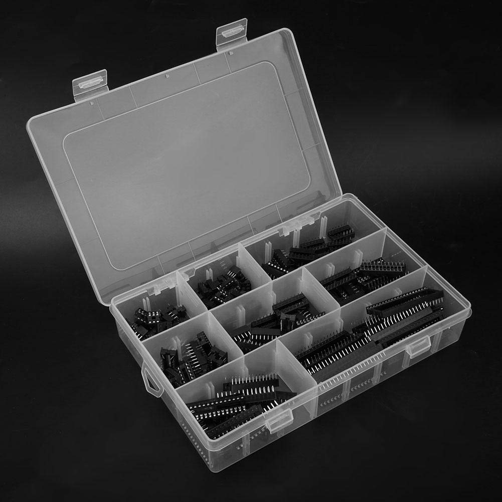 Kit 122 Pezzi Prese DIP IC - 6,8,14,16,18,24,28,40 Pin - Per Elettronica, PCB, Arduino - Foto 8