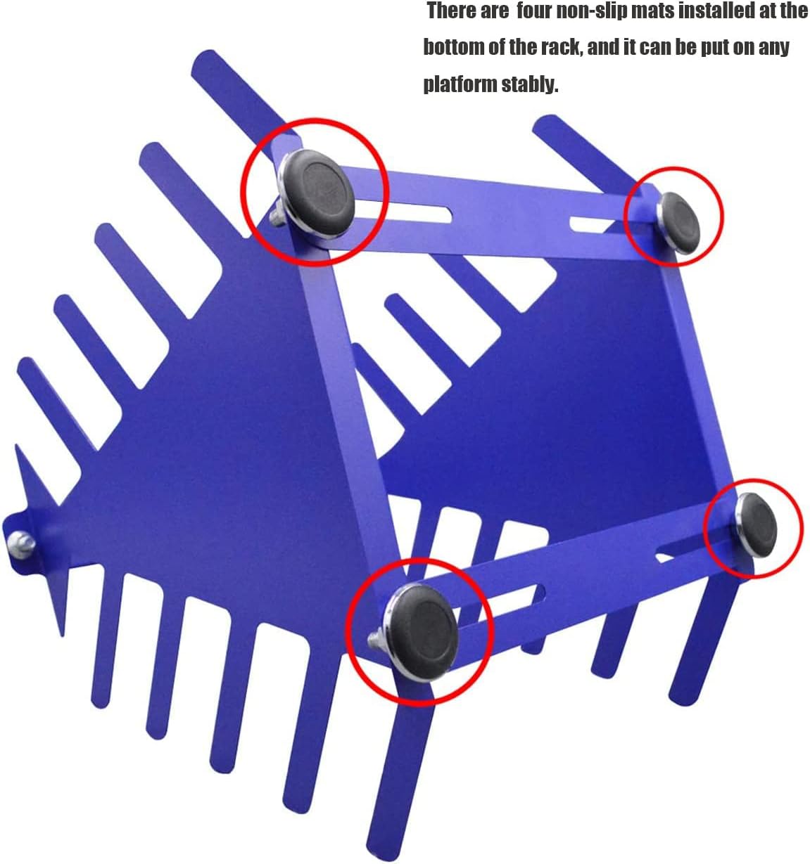 INTBUYING Desktop Screen Printing Squeegee Rack Silk Screen Squeegee Holder Adjustable Spatula Steel Organizer 5 Layers