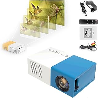Portaflixx Pocket Projector,Mini Portable 1080p Hd Projector,Led Pico Video Projector for Home Theater Movie Projector,Compatible with Hdmi, Vga, USB, Laptop, iOS & Android Phone (C)