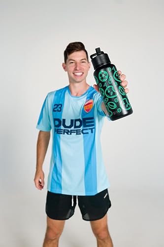 Miniatura 4 de Simple Modern Dude Perfect Botella de agua con tapa para beber y popote - Termo de metal de acero inoxidable aislado  Regalos para niños, niñas y