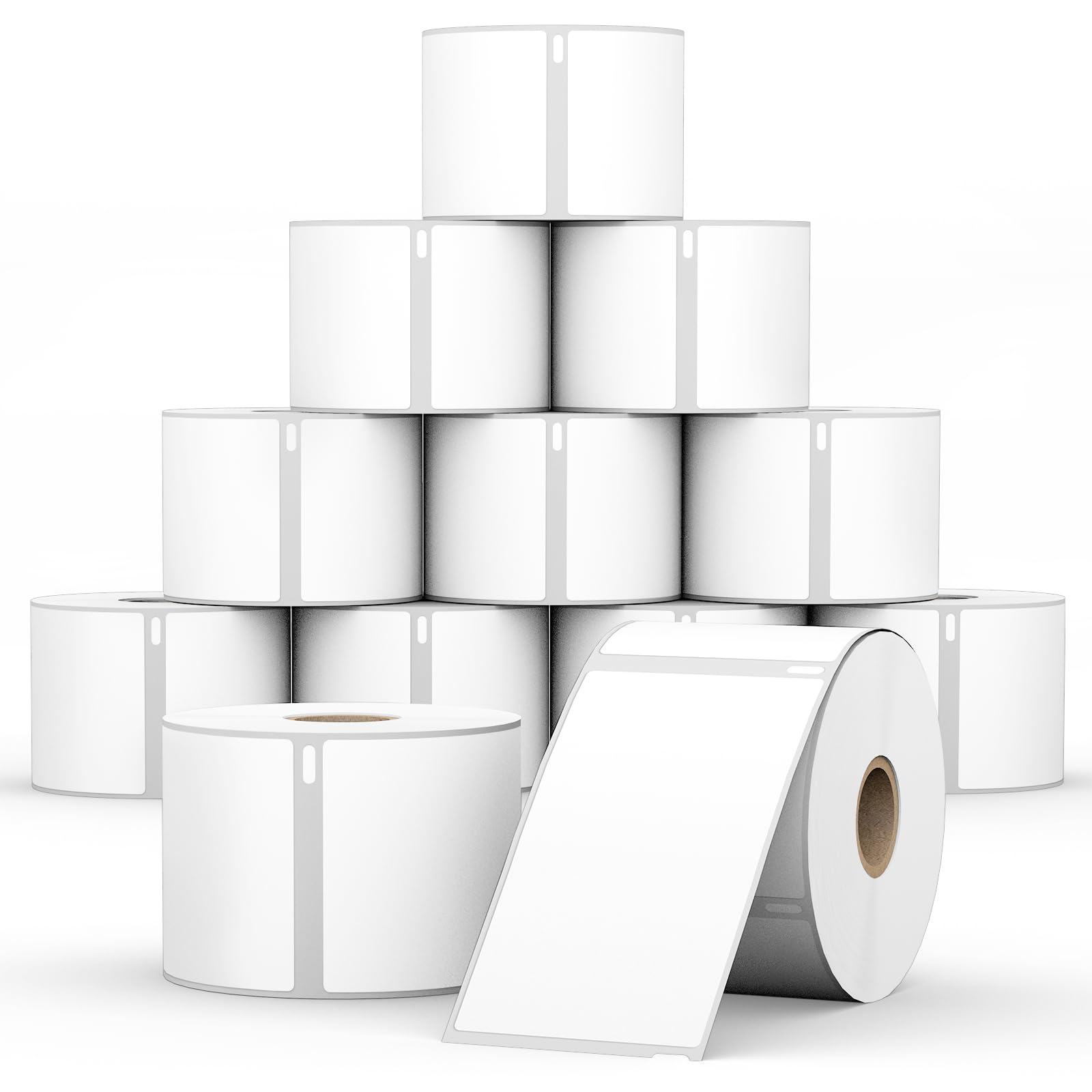 StickerTag 12 Rolls Compatible for Dymo 30323 (2-1/8" x 4") Shipping Labels, Direct Thermal Labels Perforated Compatible with Dymo Labelwriter 450,