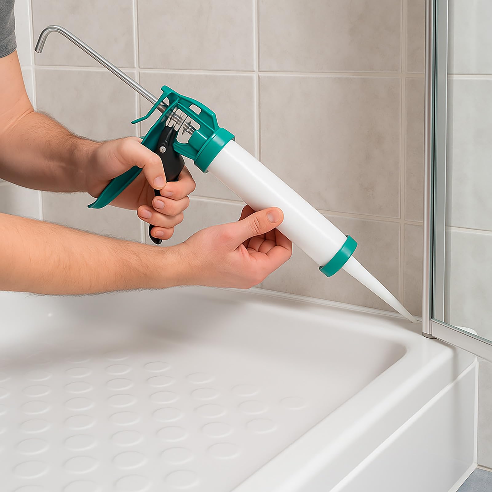 Silicone neutre transparent - Résistant aux UV, imperméable - Mastic pour salle de bain, cuisine, fenêtre et construction - 310 ml (6)