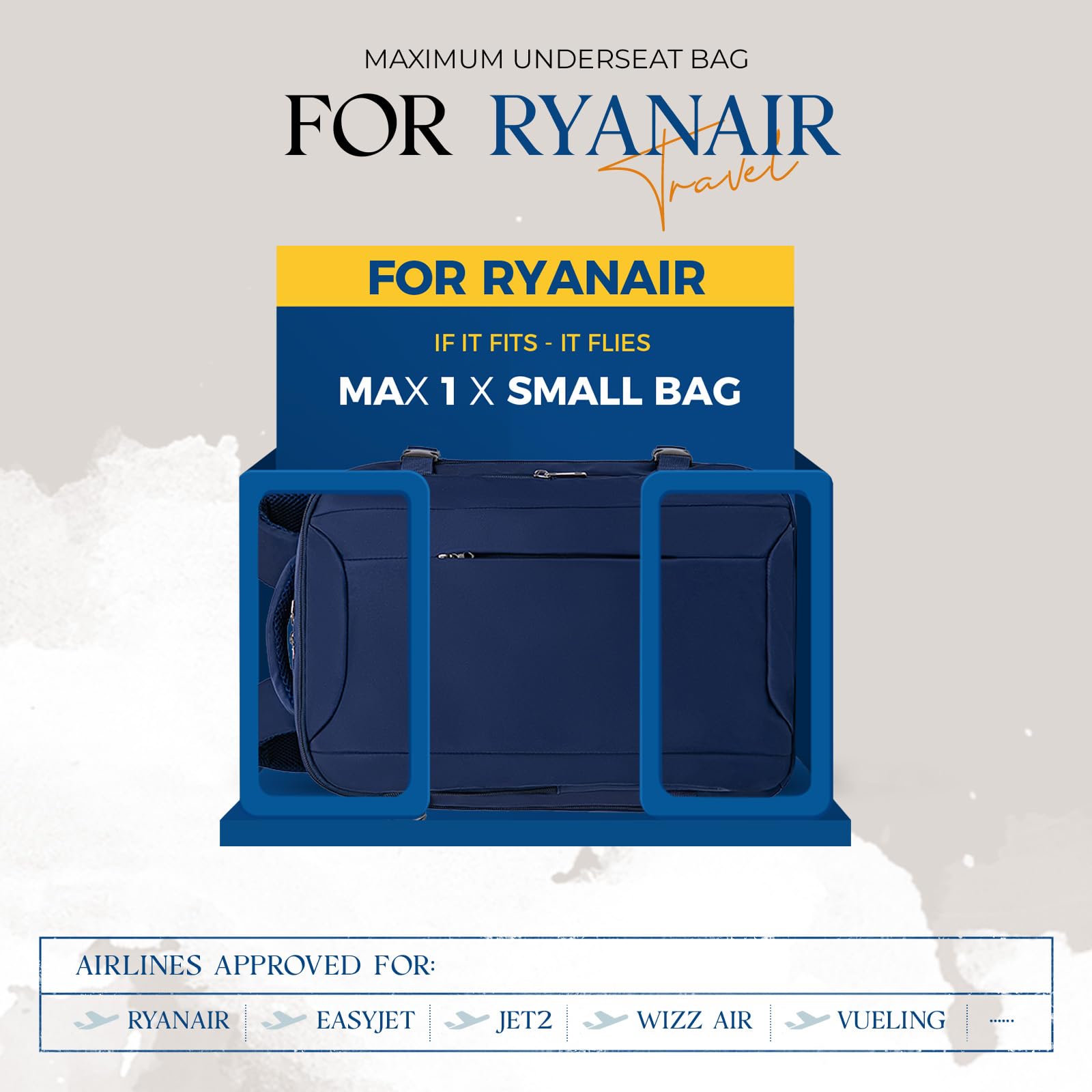 VMIKIV Zaino 40x30x20 per Zaino Ryanair 40x20x25 Zaino da Viaggio Aereo Bagaglio a Mano 55x40x20 Borsa da Cabina per Wizz Air per Vueling Zaini Porta PC Donna Uomo 45x36x20 per Easyjet,Antifurto