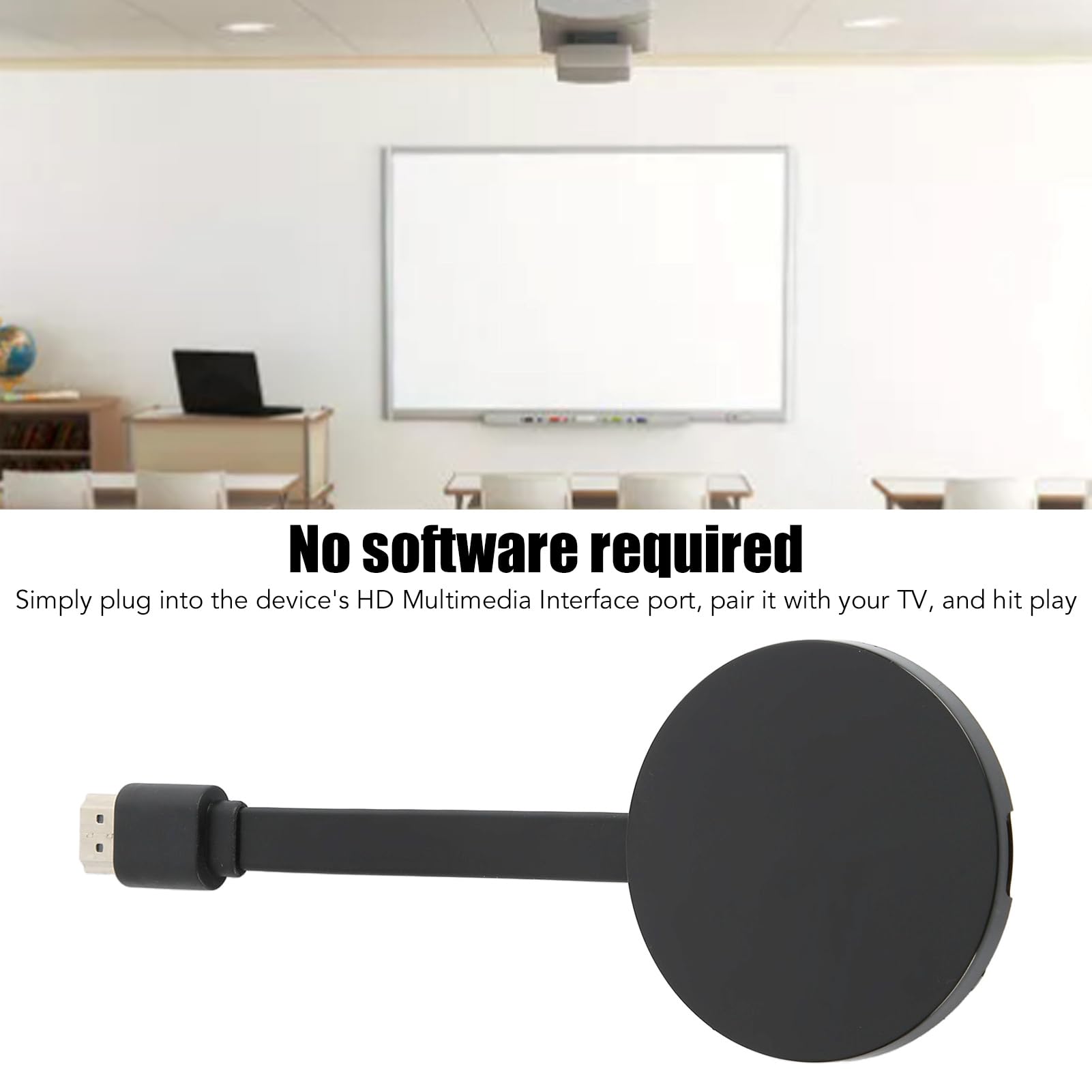 Dispositivo di Streaming HDMI 1080P Full HD, Adattatore Display WiFi Wireless per TV/proiettore/monitor con Mirroring dello Schermo per PC IOS Android, Ricevitore Wireless 2.4G