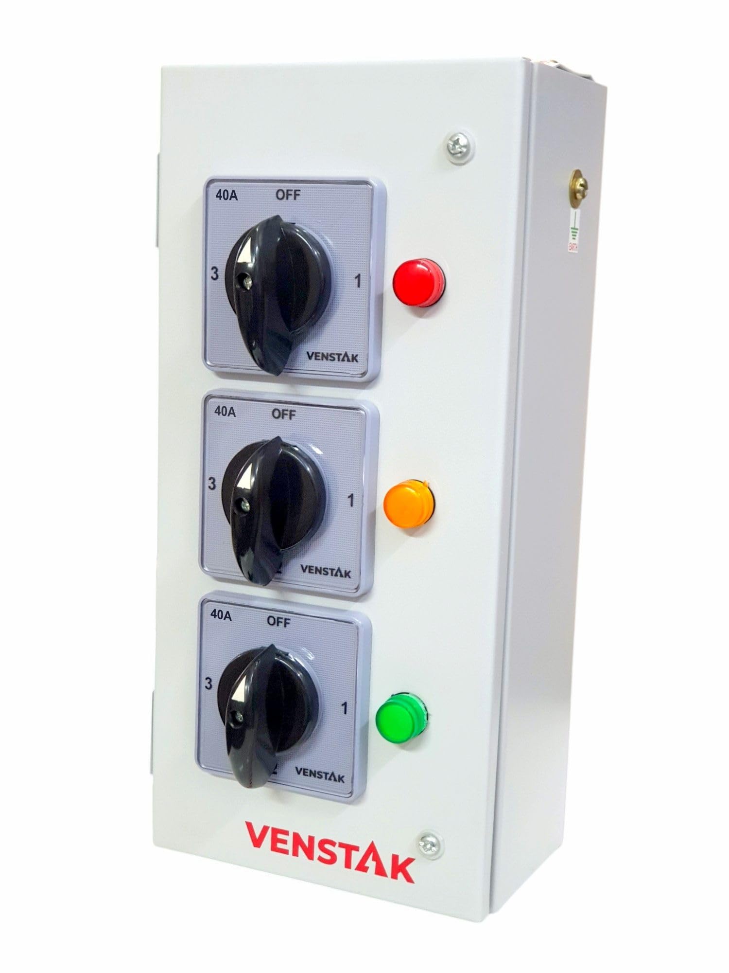 セレクト1 VENSTAK 40 AMP PHASE SELECTOR ENCLOSURE |1 POLE 3 WAY ROTARY
