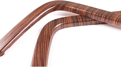 Miniatura 6 de YIWANG Marco de decoración de asiento trasero de automóvil de grano de madera de pino ABS, Trim2 piezas para BMW X3 X4 G01 G02 2018-2020 Accesorios