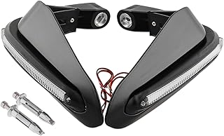 Protetores de mão para motocicleta LED | Light Protector Universal Fit para a maioria das motocicletas | Proteja as mãos do vento e detritos para a maioria das motocicletas Ranpeng