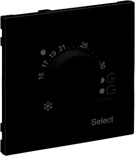 LEGRAND, SEANO Abdeckung für elektronisches Fussbodenthermostat, Farbe: Schwarz lackiert, 765352