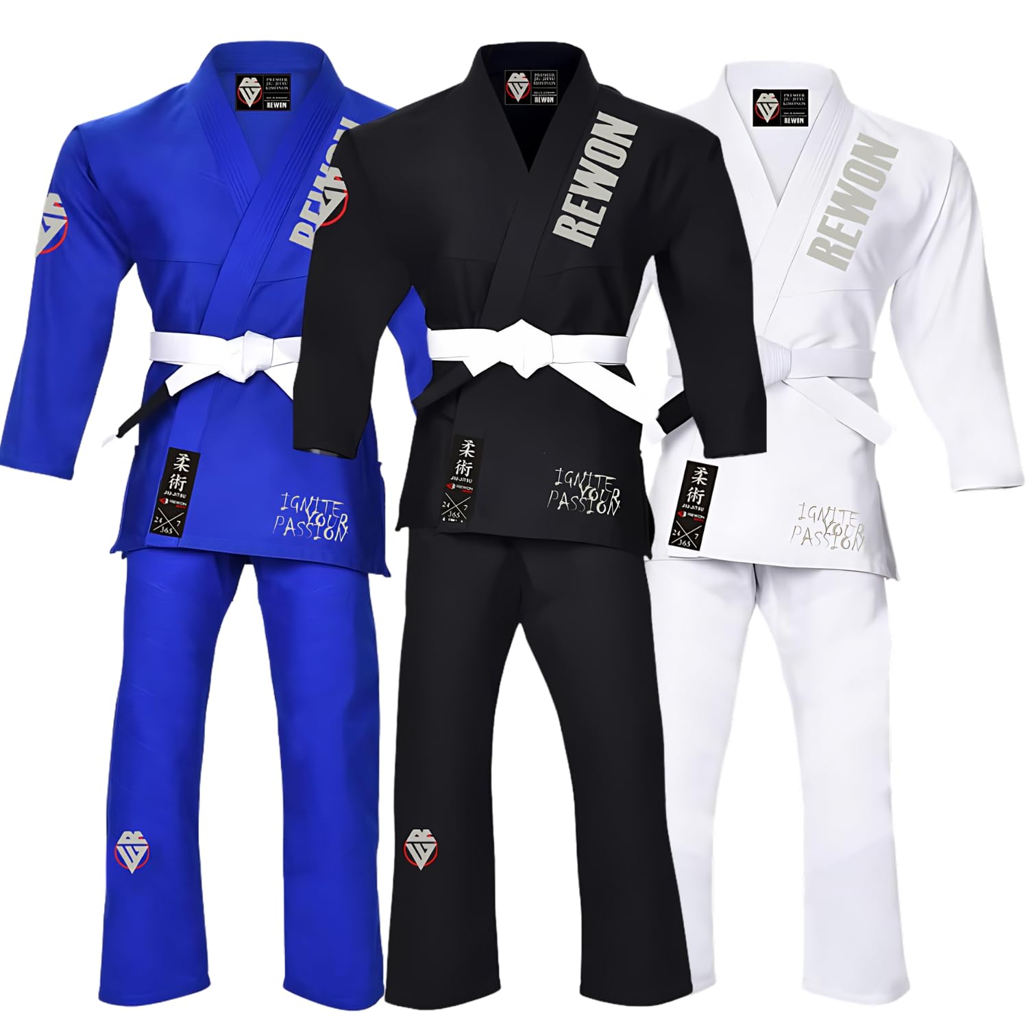 Kimono Jiu Jitsu, BJJ Gi Premium ligero Jiu Jitsu uniforme para hombres mujeres de mma artes marciales entrenamiento