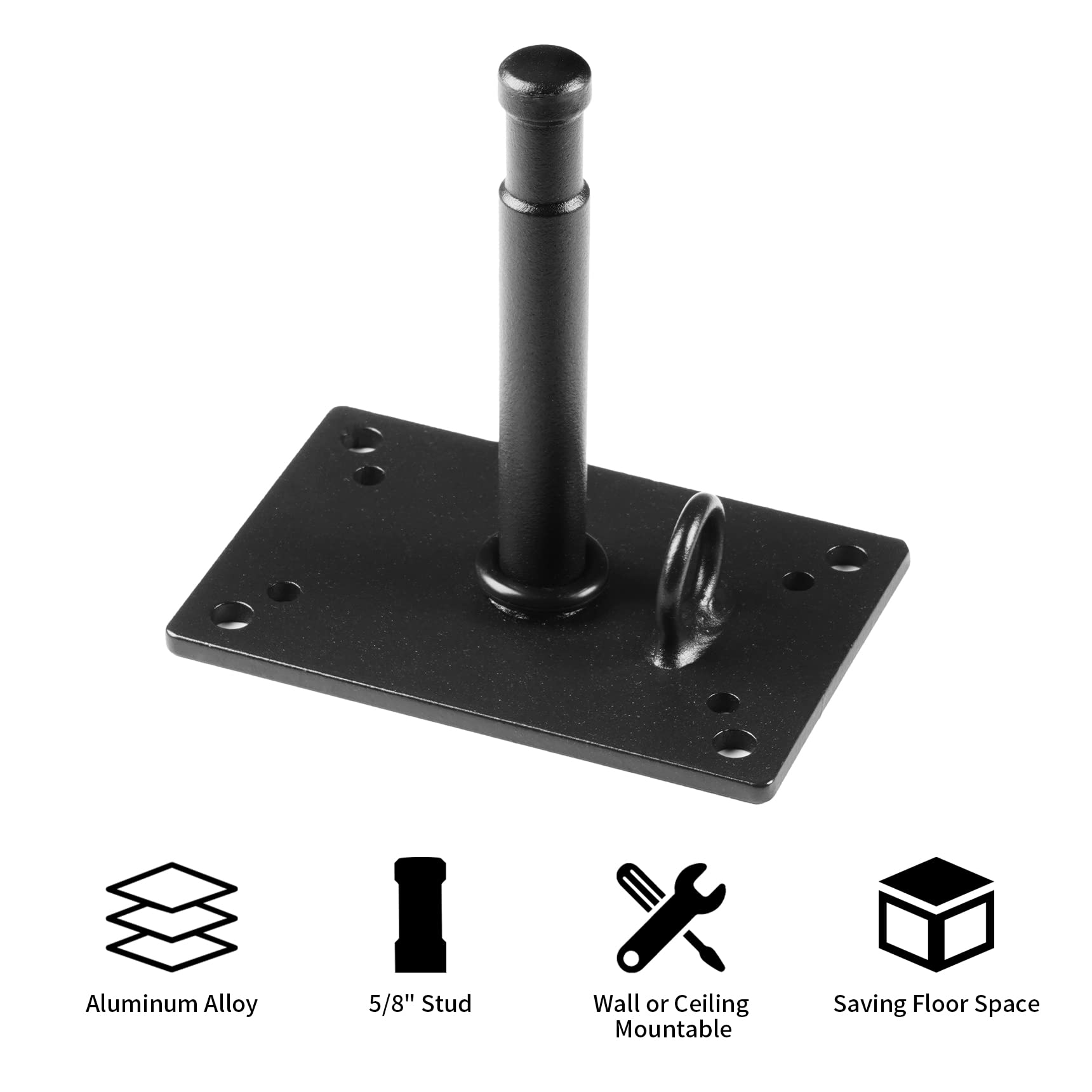 Selens Supporto da parete per bambini, piastra da parete, supporto in metallo, supporto con stud, altezza 12 cm, per studio fotografico, video, monolight da parete, accessorio fotografico