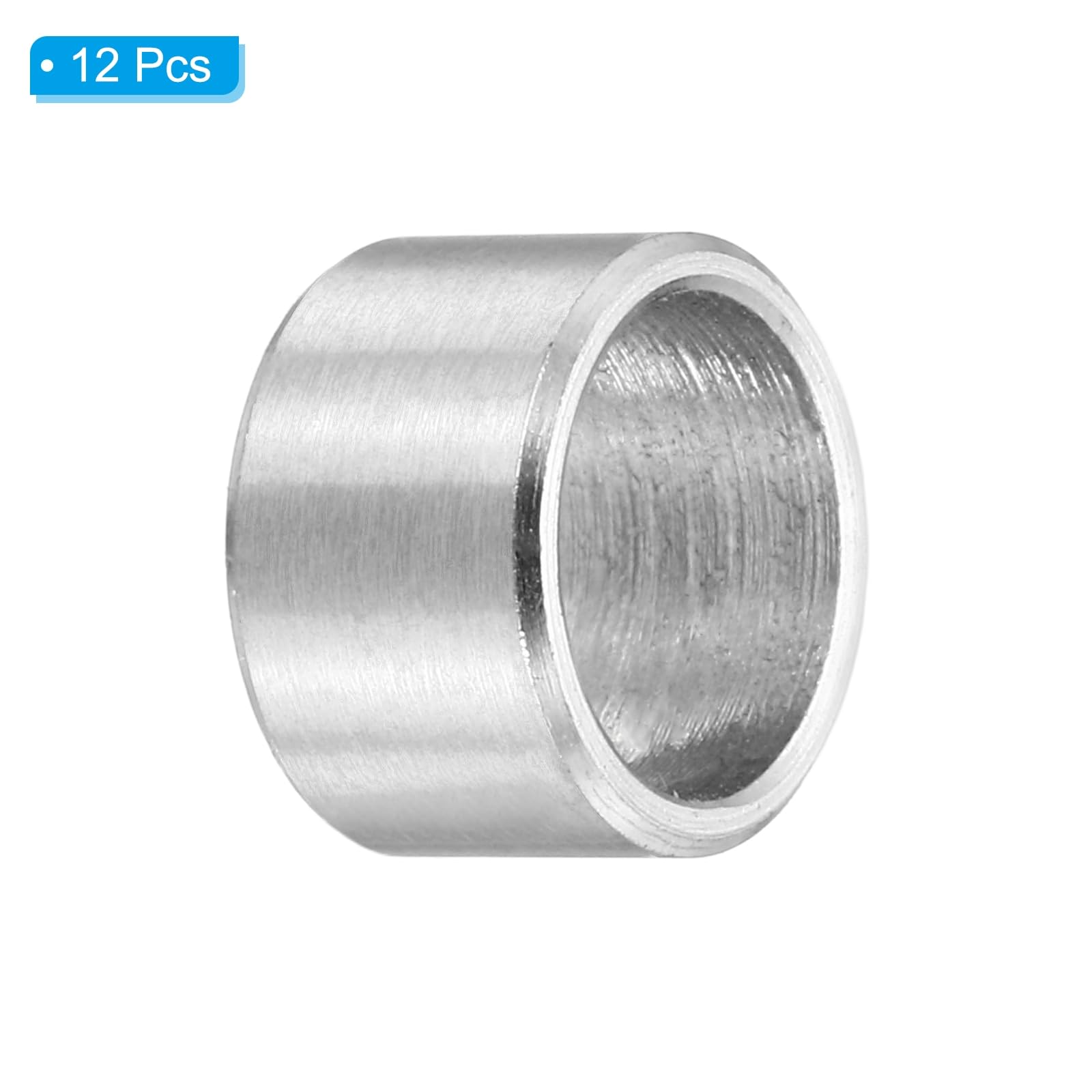 PATIKIL M8 Stainless Steel Spacers, 12Pcs Metal Spacer 8mm ID x 10mm OD x 6mm L Screw Standoff for 5/16" or M8 Screw - Image 3