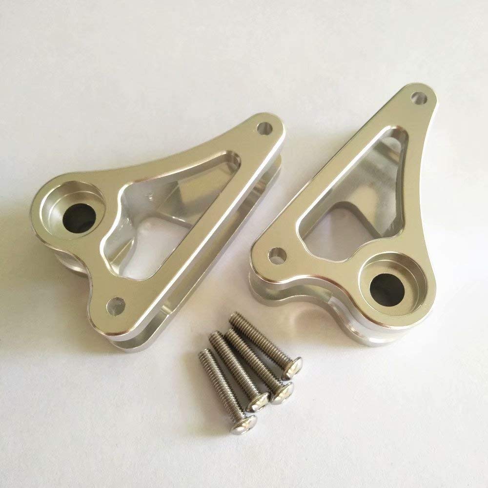 2pcs Aluminum Front Rocker Arm Progressive -2 (90-T) Silver for Traxxas Revo E-Revo 2.0 vxl Summit Slayer Pro4X4 5358