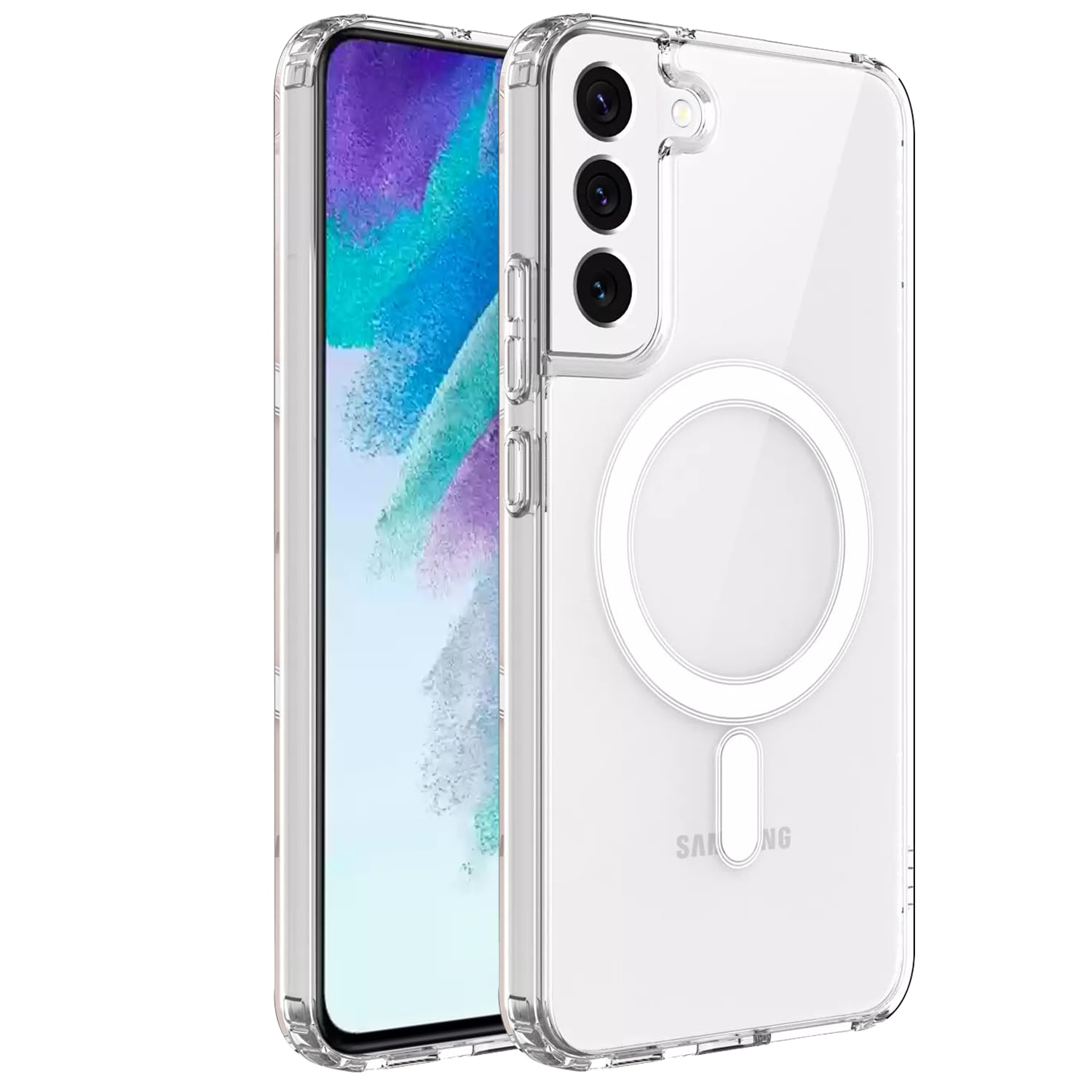 A rtistque Clear Back Cover Case for Samsung Galaxy S21 FE Compatible with MagSafe| Acrylic | Case for Samsung Galaxy S21 FE | Shockproof TPU Protective Design - Transparent (B0CDG9NB19) Amazon Price History, Amazon Price Tracker