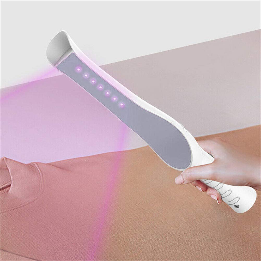 Lámpara de esterilizador UV de mano, lámpara ultravioleta portátil, luz UVC de carga USB para viajar a casa Mejorar mascotas