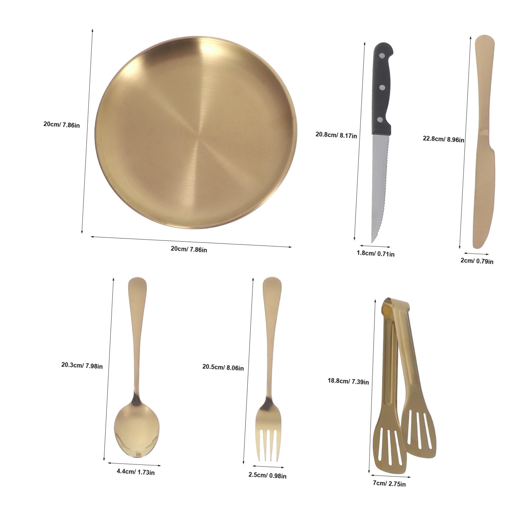 Campingbesteckset aus Edelstahl mit Tragetasche Leicht zu Reinigen und Tragbar für Outdoor Camping und Picknick