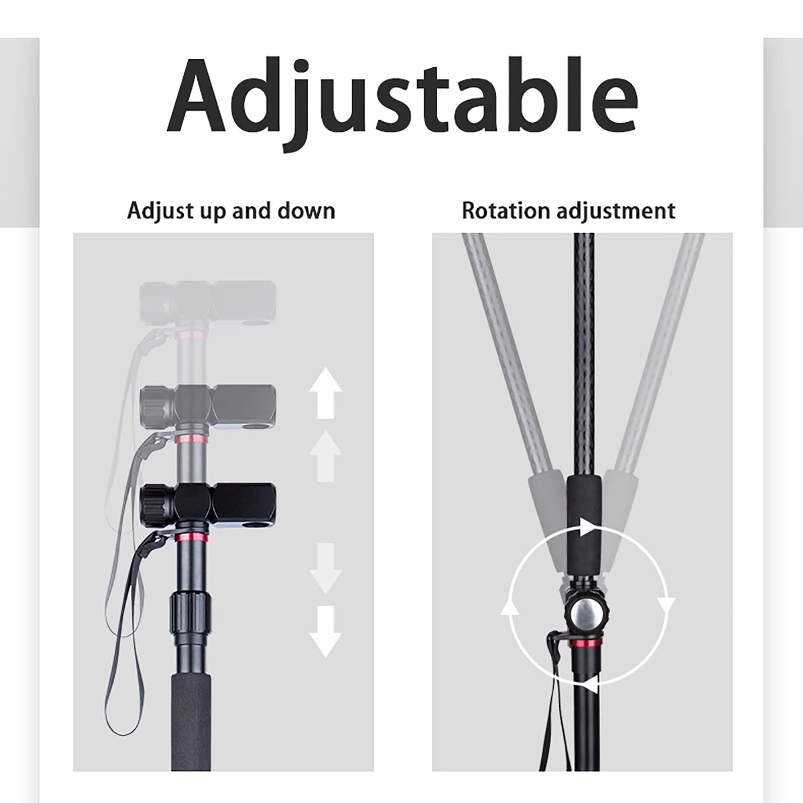 Parapluie de pêche portable UV 50+, réglable, grand universel, coupe-vent et imperméable, poteau en alliage d'aluminium, sac de transport, fourche au sol