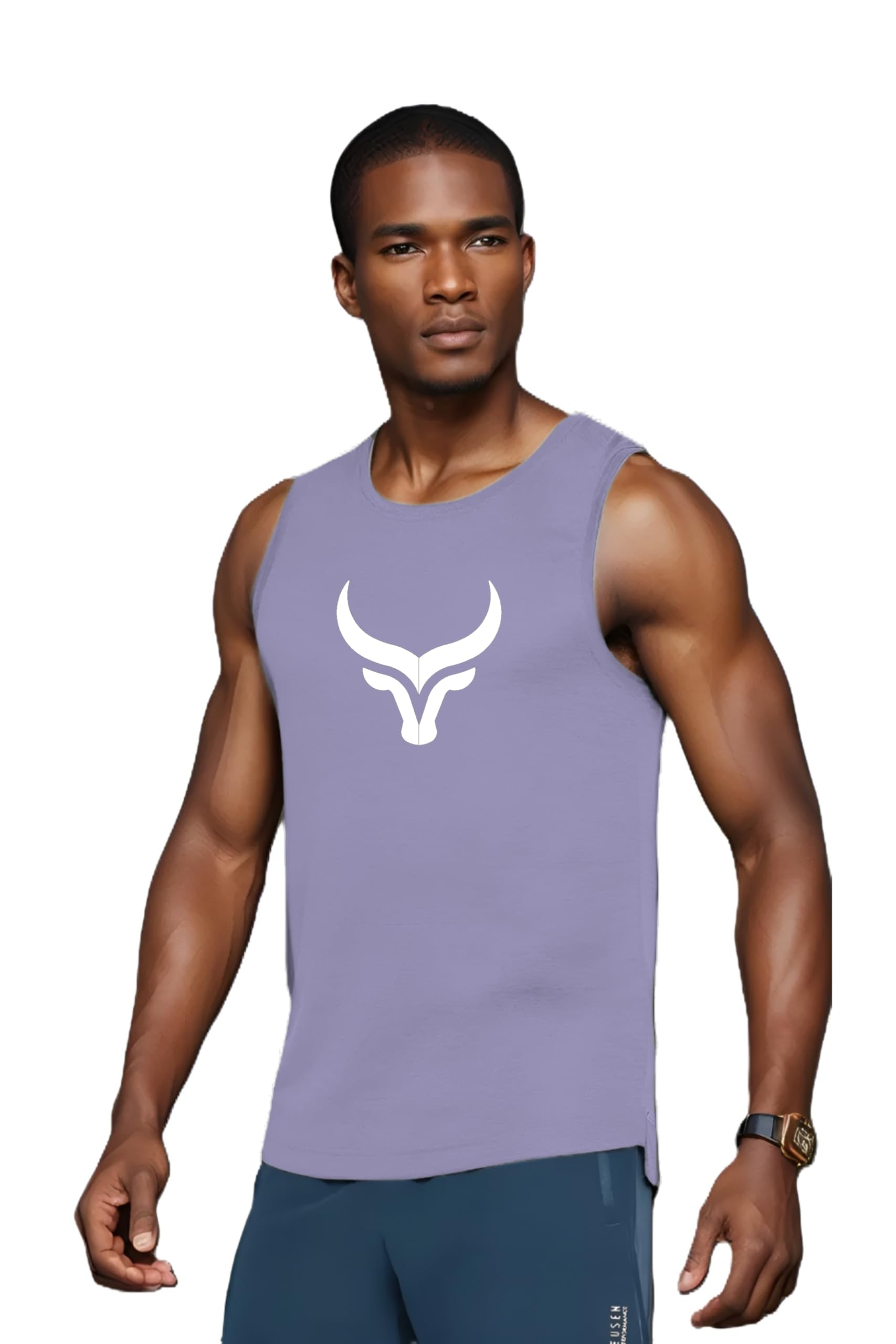 Men's Regular Fit Vest || Gym Tshirt for Men || Printed Sleeveless T Shirt for Mens || Stylish & Comfortable Gym Vest-picture-40