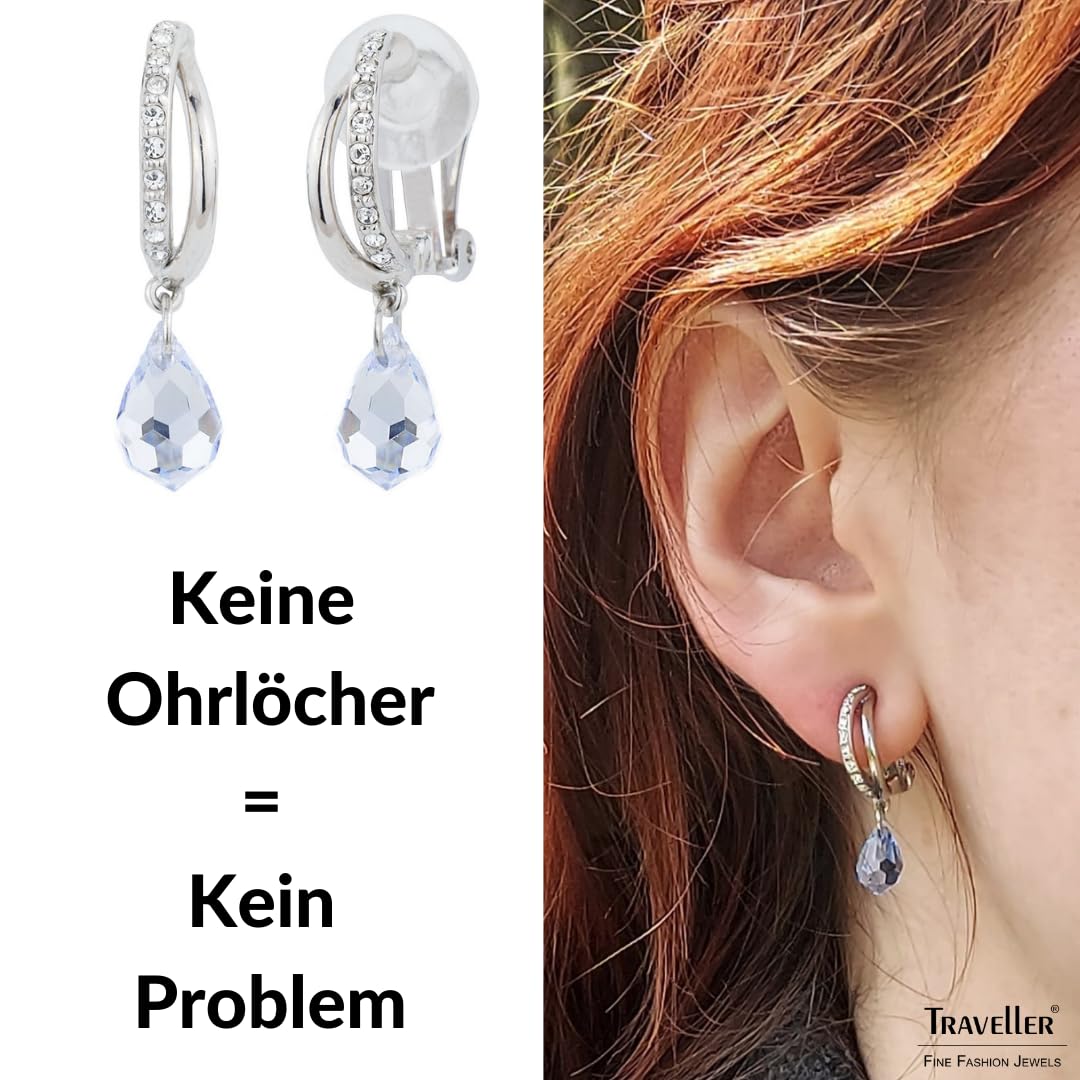 Traveller Ohrclip - Hänger - Kristalle