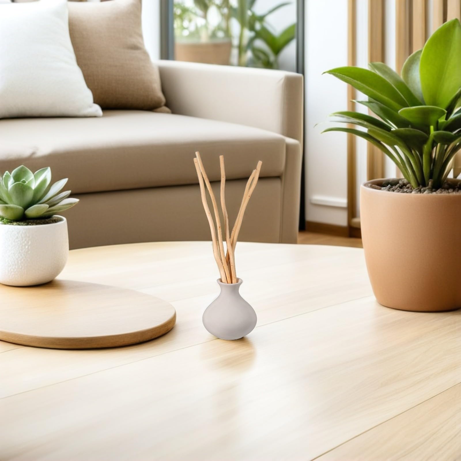SHERCHPRY 100 Palitos de Madera Natural para Manualidades y Decoración Rústica Ramas de 30 Cm, Ideales para Estudios y Paisajismo Mantenimiento