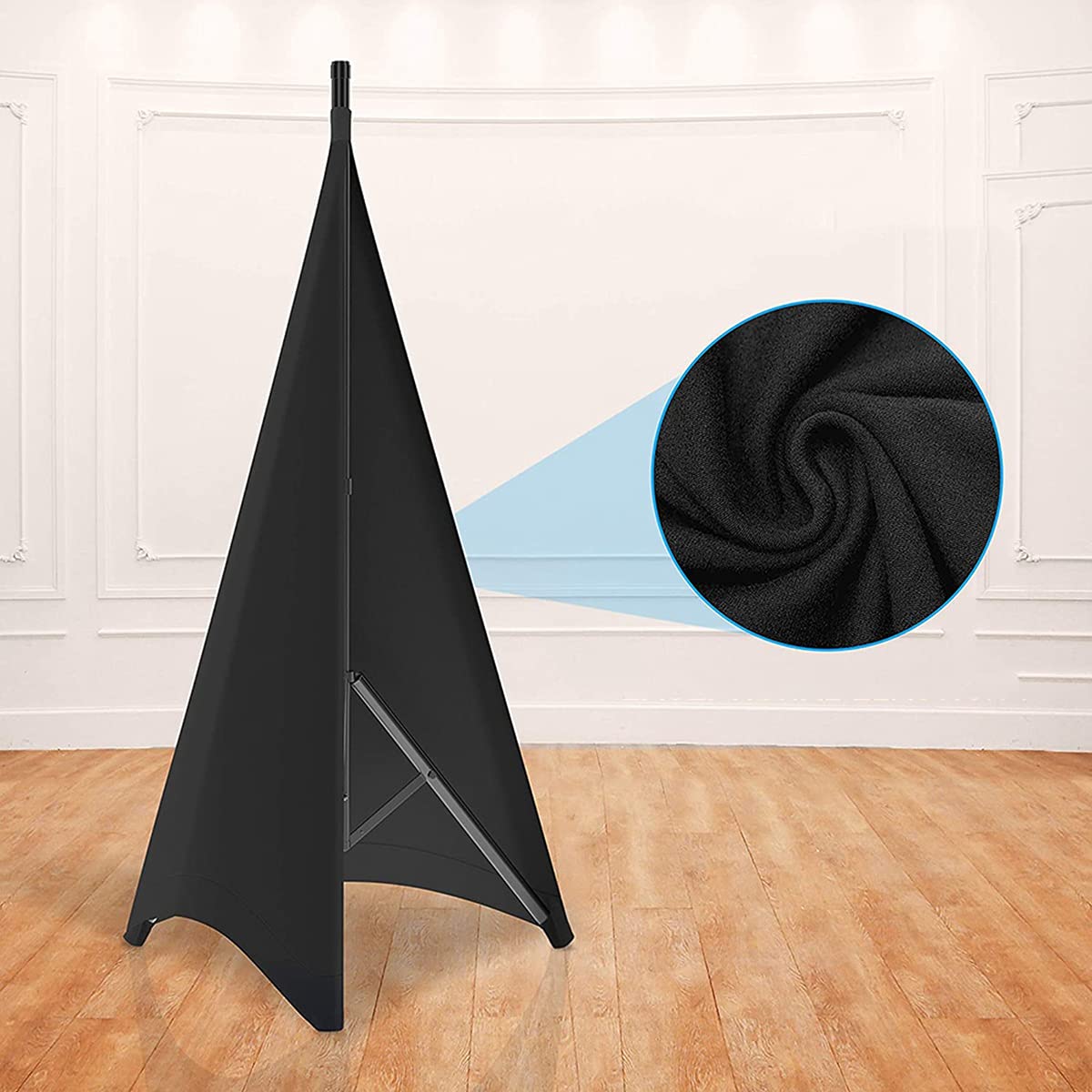 Universale Dj Light Speaker Stand Gonna Treppiede Scrim Cover Materiale Poliestere Elasticizzato, 2 Pz