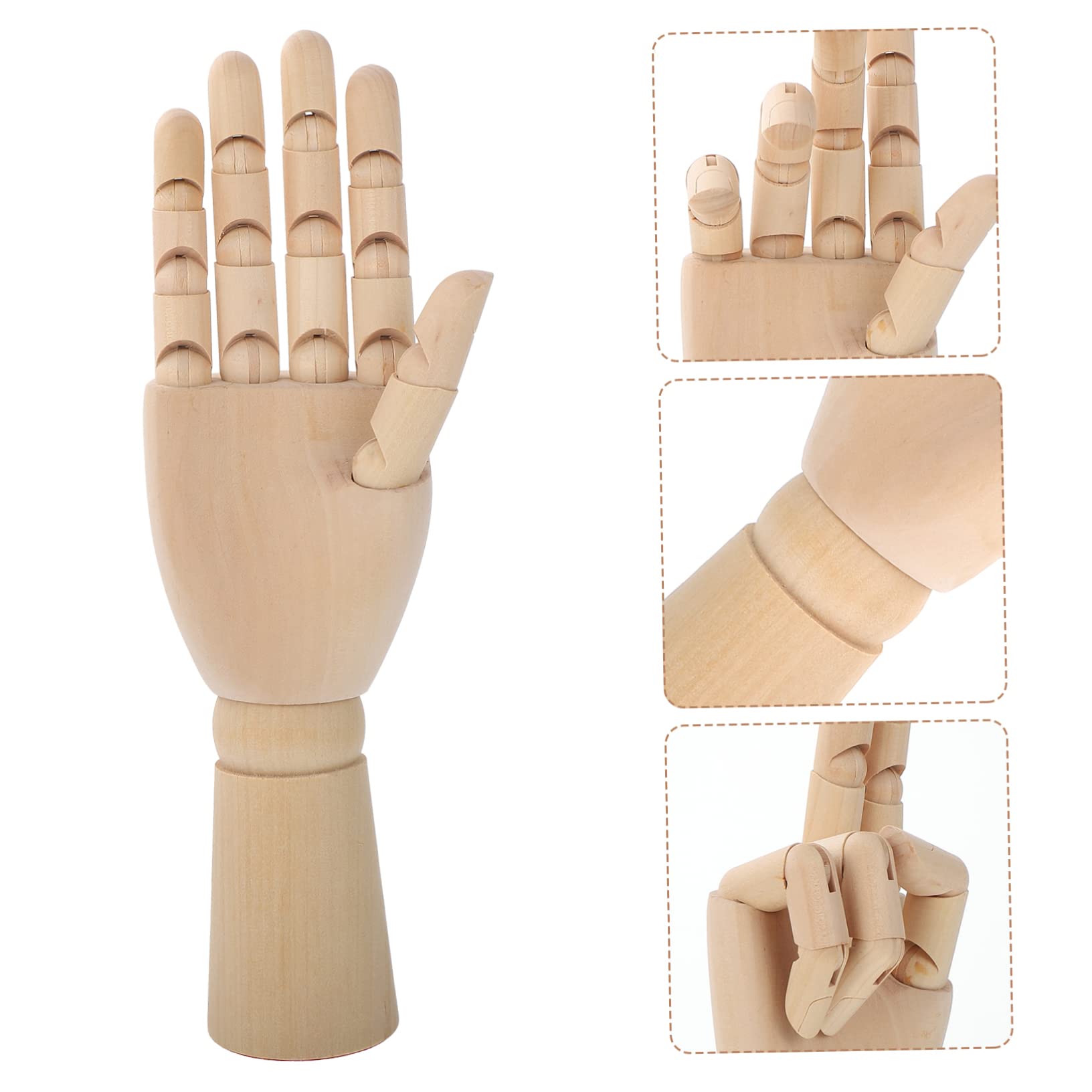 Bewegliche Holzhand Modell für Comic Skizzen, Beige