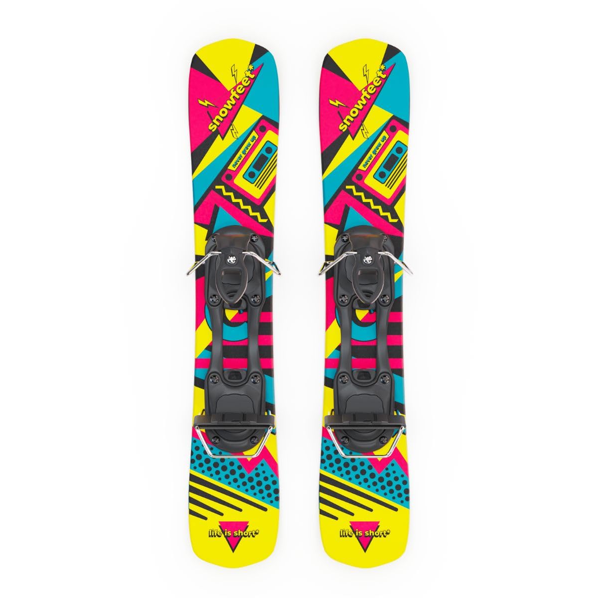 Skiboards | Snowblades | Skiblades | Short Skis | Mini Skis for Snow by Snowfeet | 65 cm
