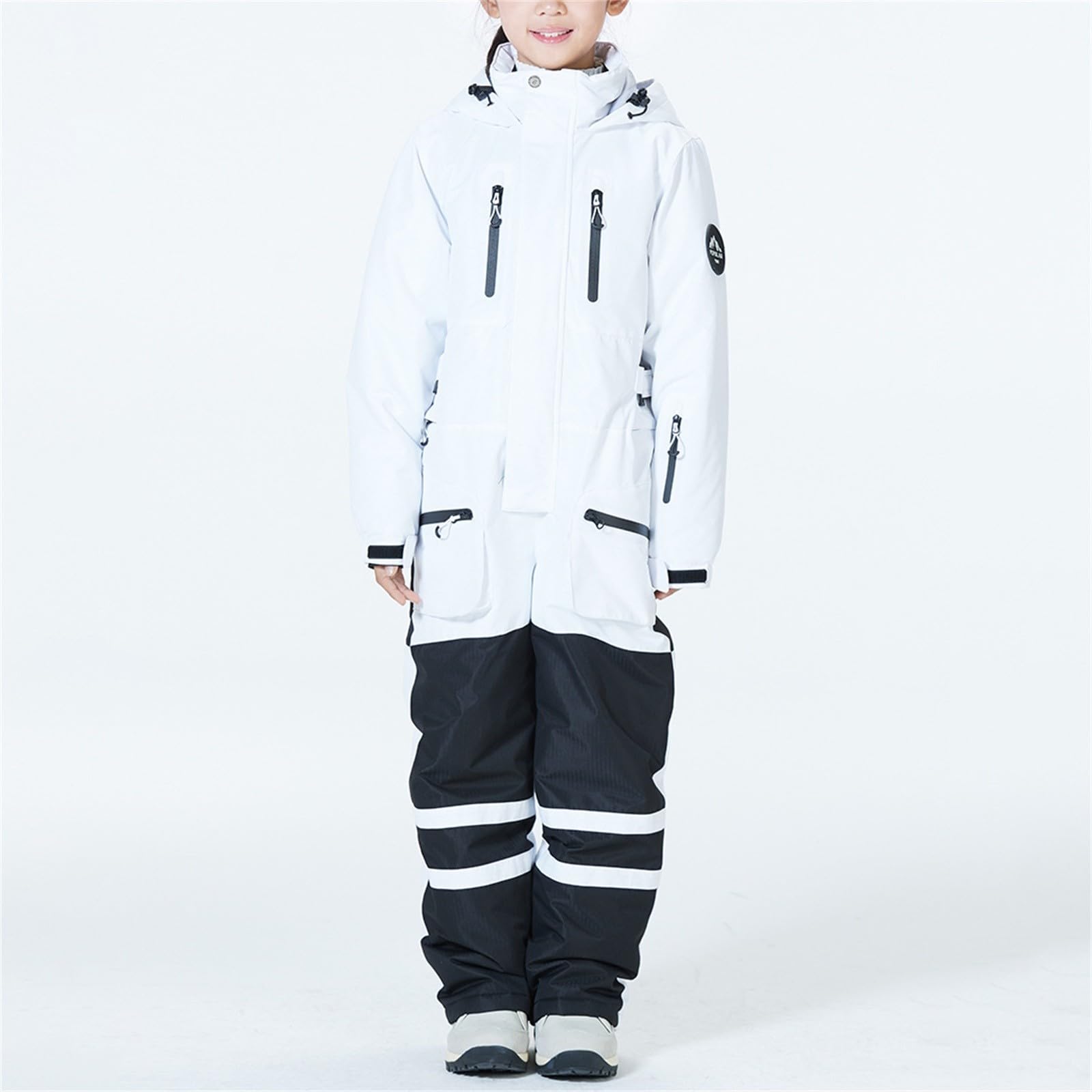 Traje de nieve para cochecito de invierno con forro aislado y traje de esquí impermeable