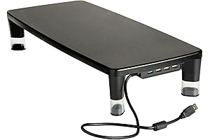 3M Ergonomic Adjustable Monitor Stand with Built-in USB Hub