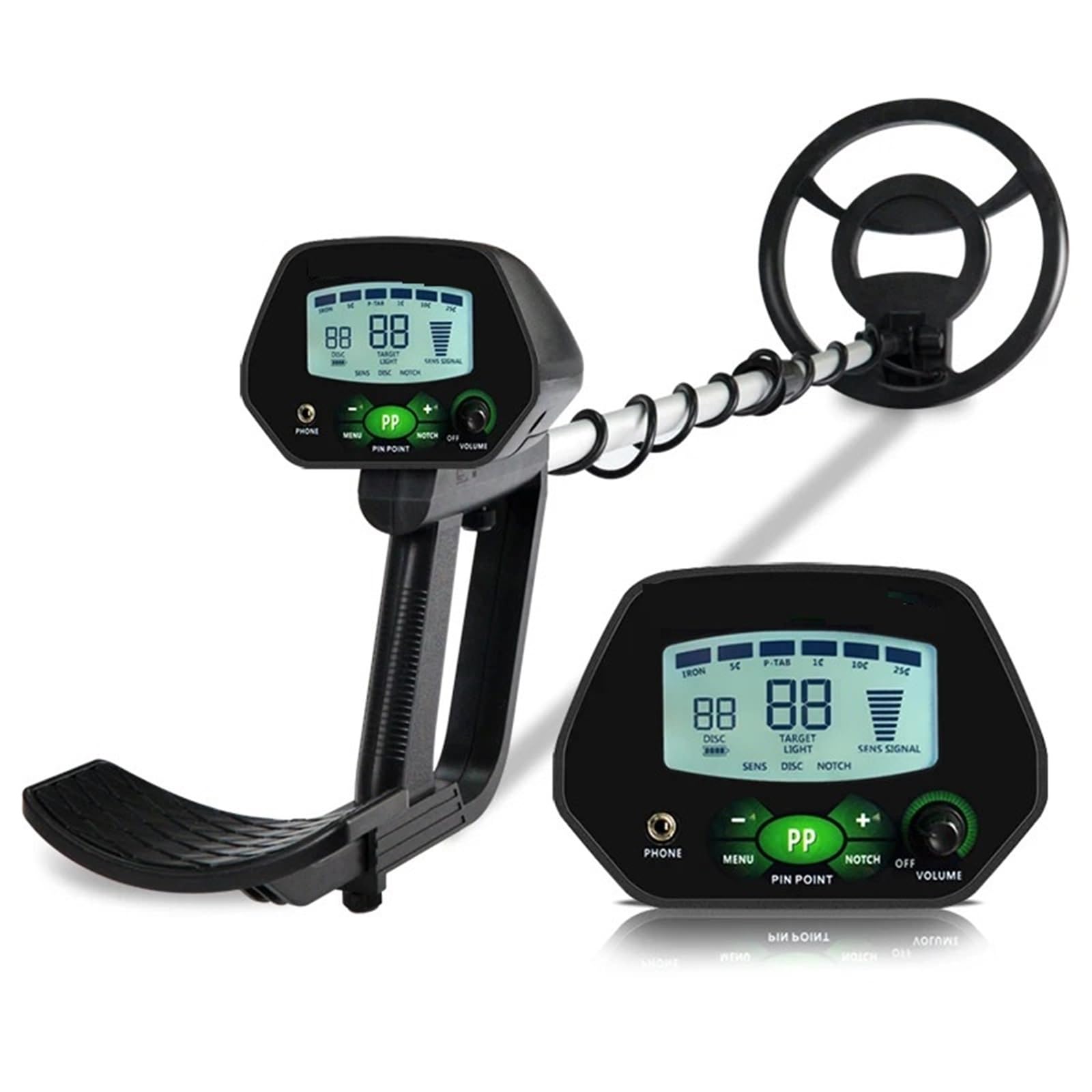 JVDDI High Accuracy Professional Underground Metal Detector LCD Metal Detector With Memory Function Backlight Adjustable