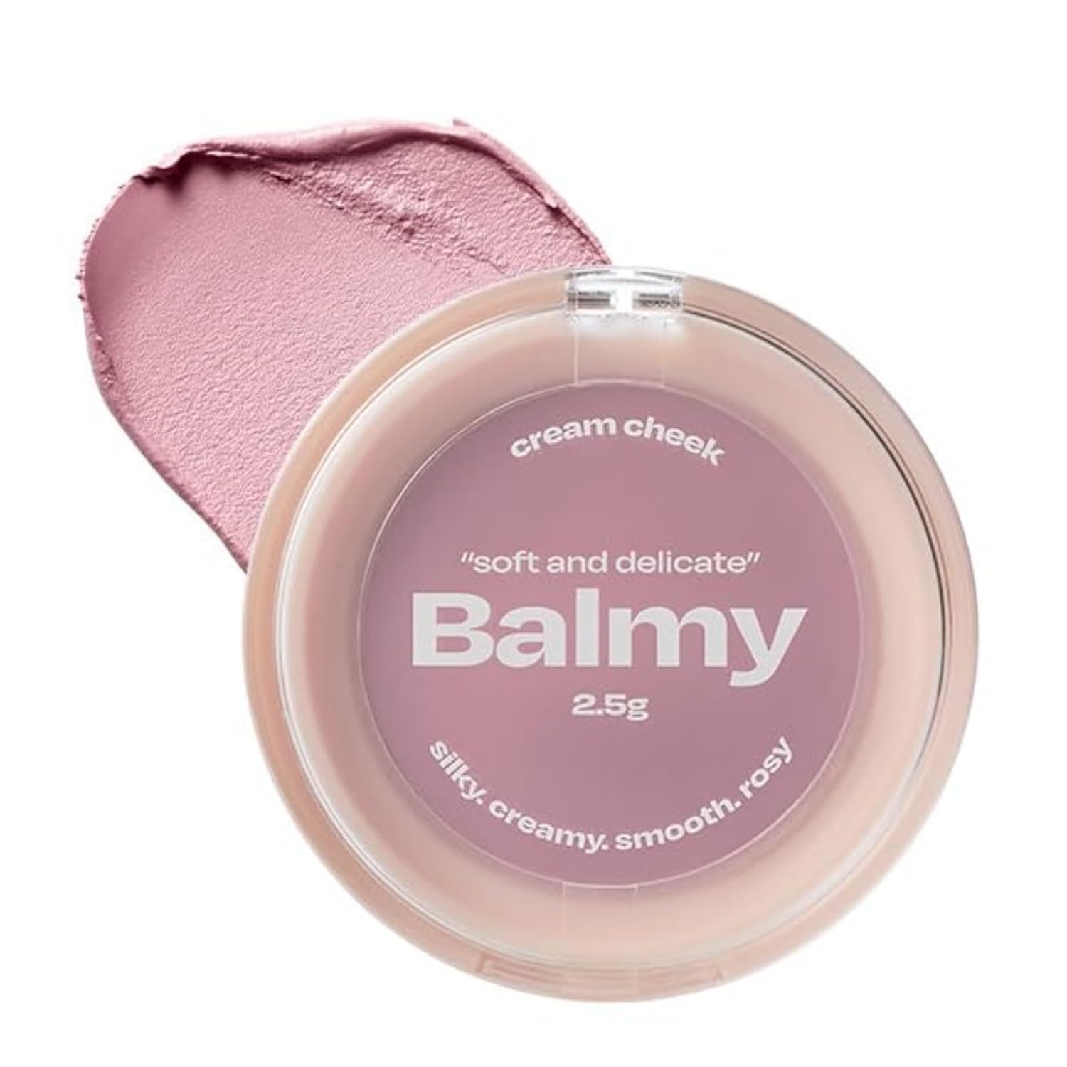 Balmy Cream Cheek | Lightweight Cloud-Touch Cheek Color | Buildable, Long-Wear Cream Blush with a Soft Matte Finish for Natural & Bold Looks | 2.5 g (No.7 Taro Latte)