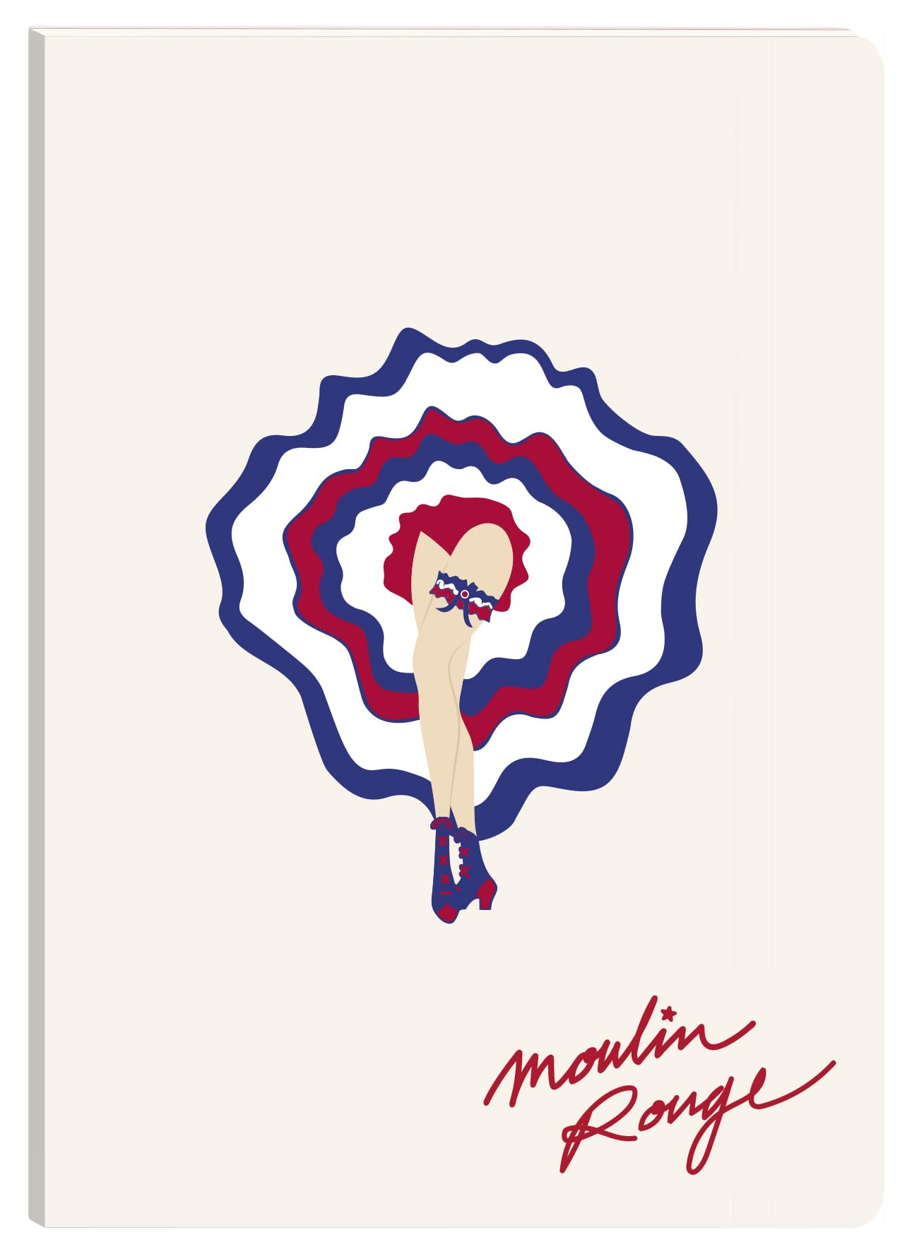 Clairefontaine 812437C, Moulin Rouge Softback Notebook A6 10.5x14.8cm 128 Plain Pages White Paper 90g - Image 3