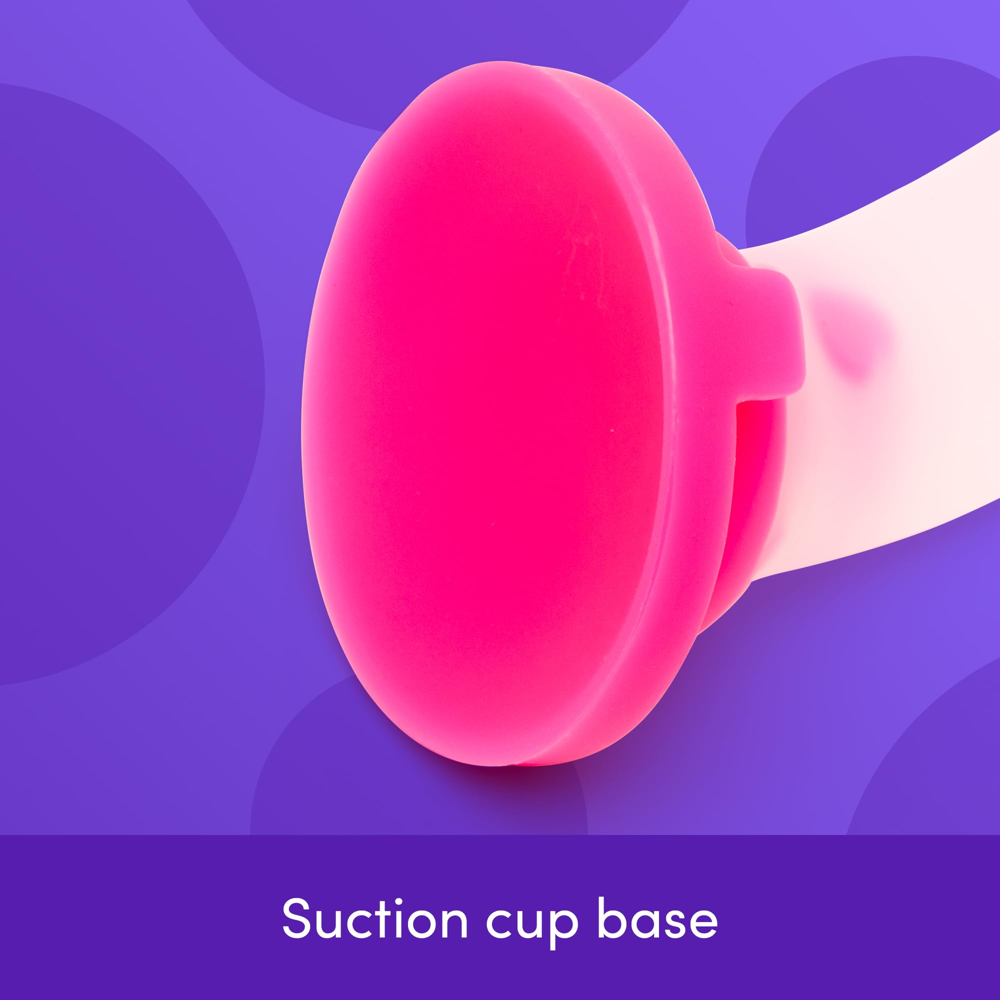 Lovehoney Heart Realistic Dildo | 8 Inch Suction Cup Dildo for Women | Liquid Silicone Curved Strap On Harness Compatible | Curved G Spot Stimulator | Adult Sex Toys for Couples | Clear & Pink