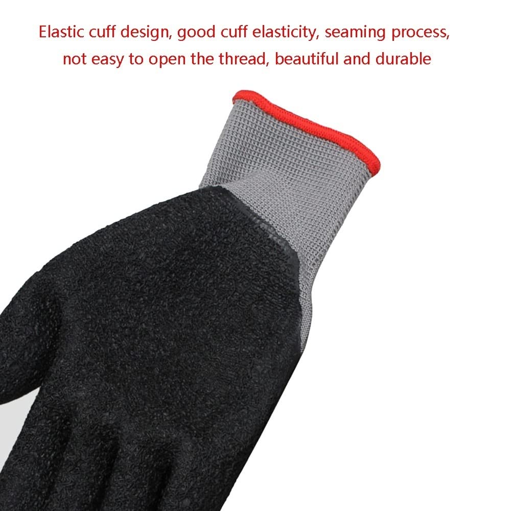 Axdwfd Guantes Comerciales, Guantes De Trabajo Duraderos Antideslizantes, Guantes De Nitrilo, Suaves Y Cómodos, 12 Pares (Size : XL)