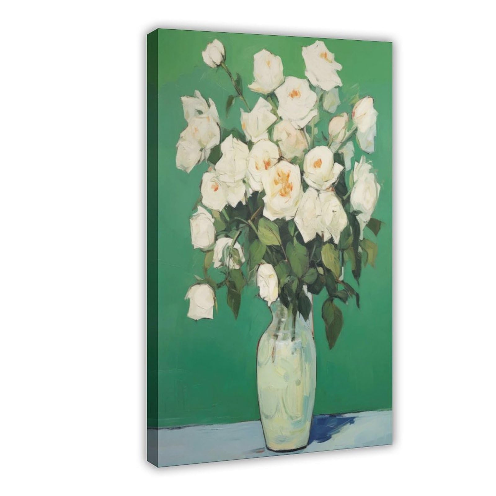 Impression sur toile vase botanique et fleurs mortes 40x60cm pour décoration murale - 8