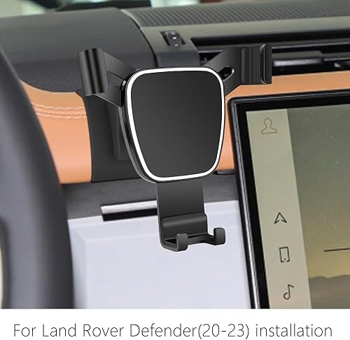 Miniatura 2 de LUNQIN Soporte de teléfono de coche para Land Rover Defender 2020-2024 Accesorios de automóvil, soporte de navegación, decoración interior, funda de