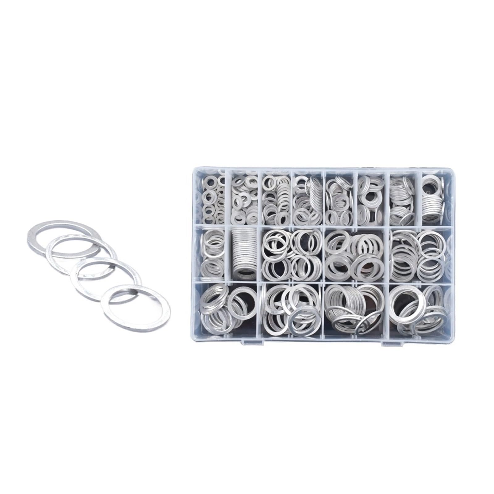Arandelas planas de cobre M2 M3 M4 M5 M6 M8 M10 M12 M14 M16 M18 M20 M22 M24 latón cobre acero inoxidable aluminio arandelas planas juntas de sellado Kit espaciadores