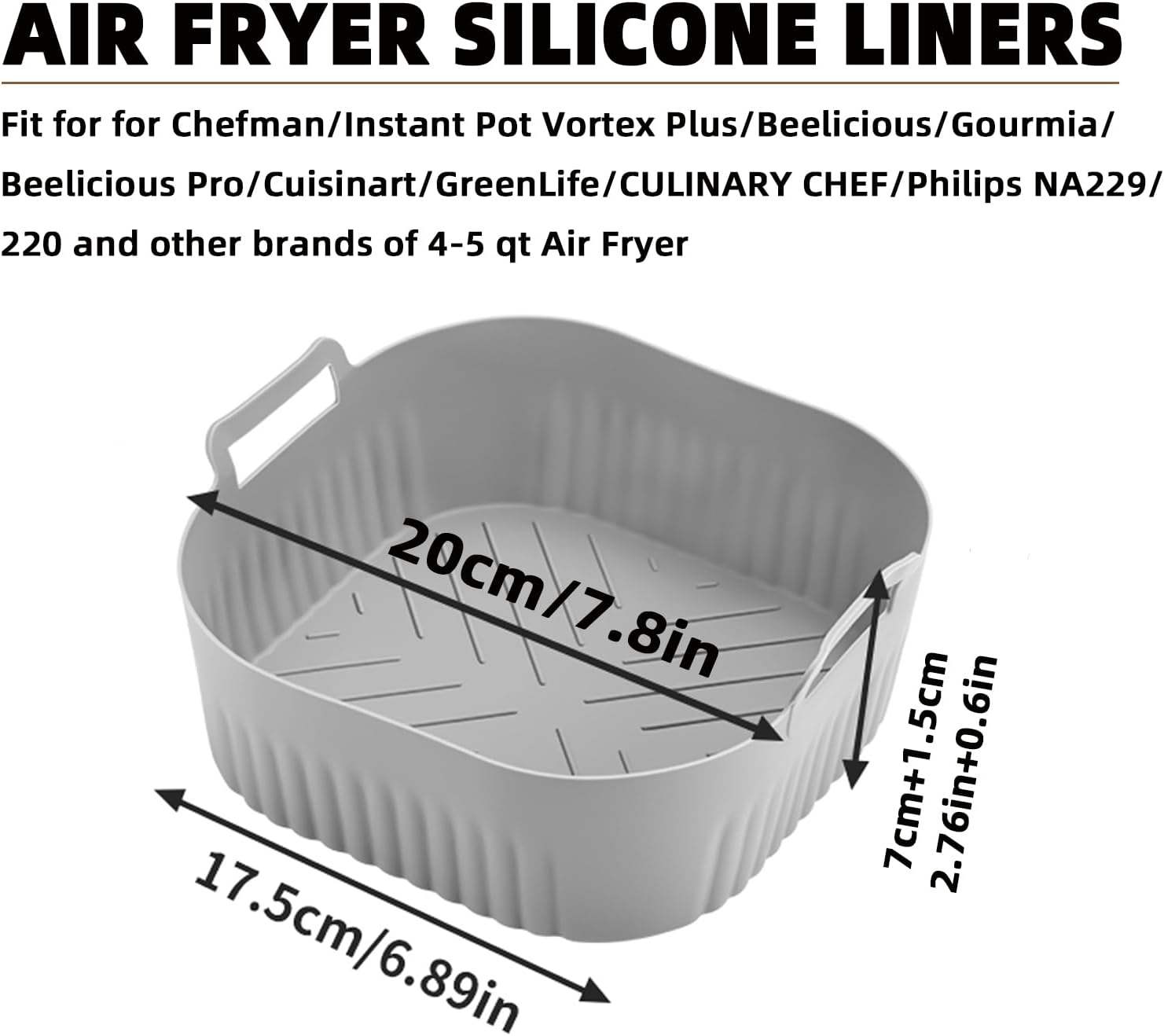 Elevate Your Air Frying: 2PCS Silicone Liners for Perfect Results!