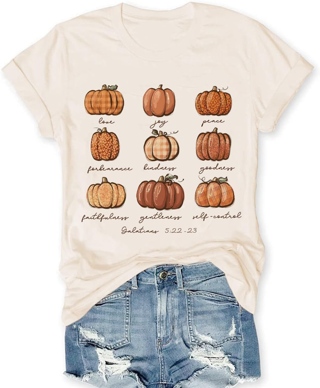 Fall Shirts for Women Halloween Thanksgiving Gift Tops Casual Autumn Thankful Pumpkin Turkey Graphic Tees