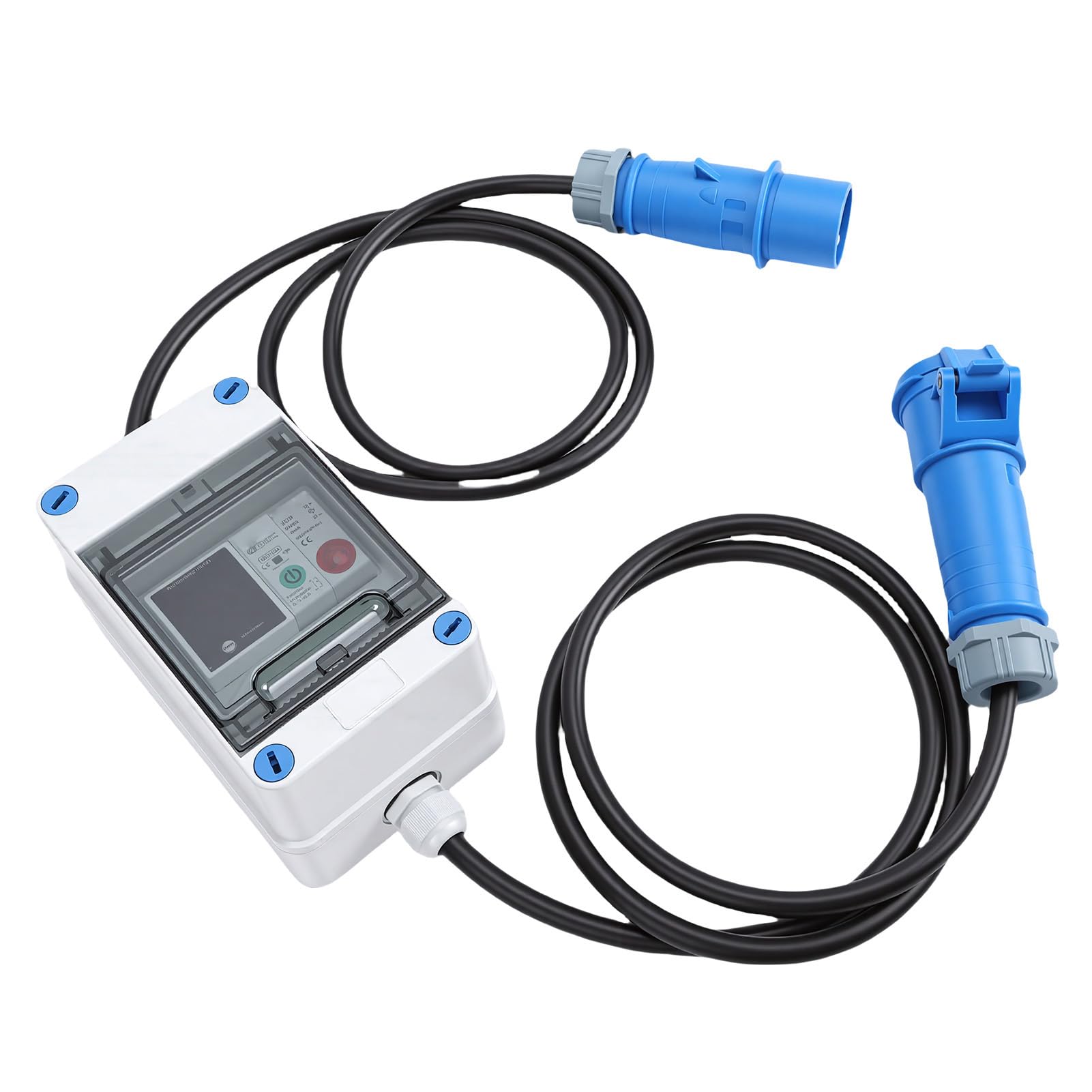Hyuduo Medidor de Electricidad Digital, Medidor KWH Portátil Inteligente con Memoria de Apagado para Uso Doméstico de Vehículos Recreativos y Aplicaciones Industriales