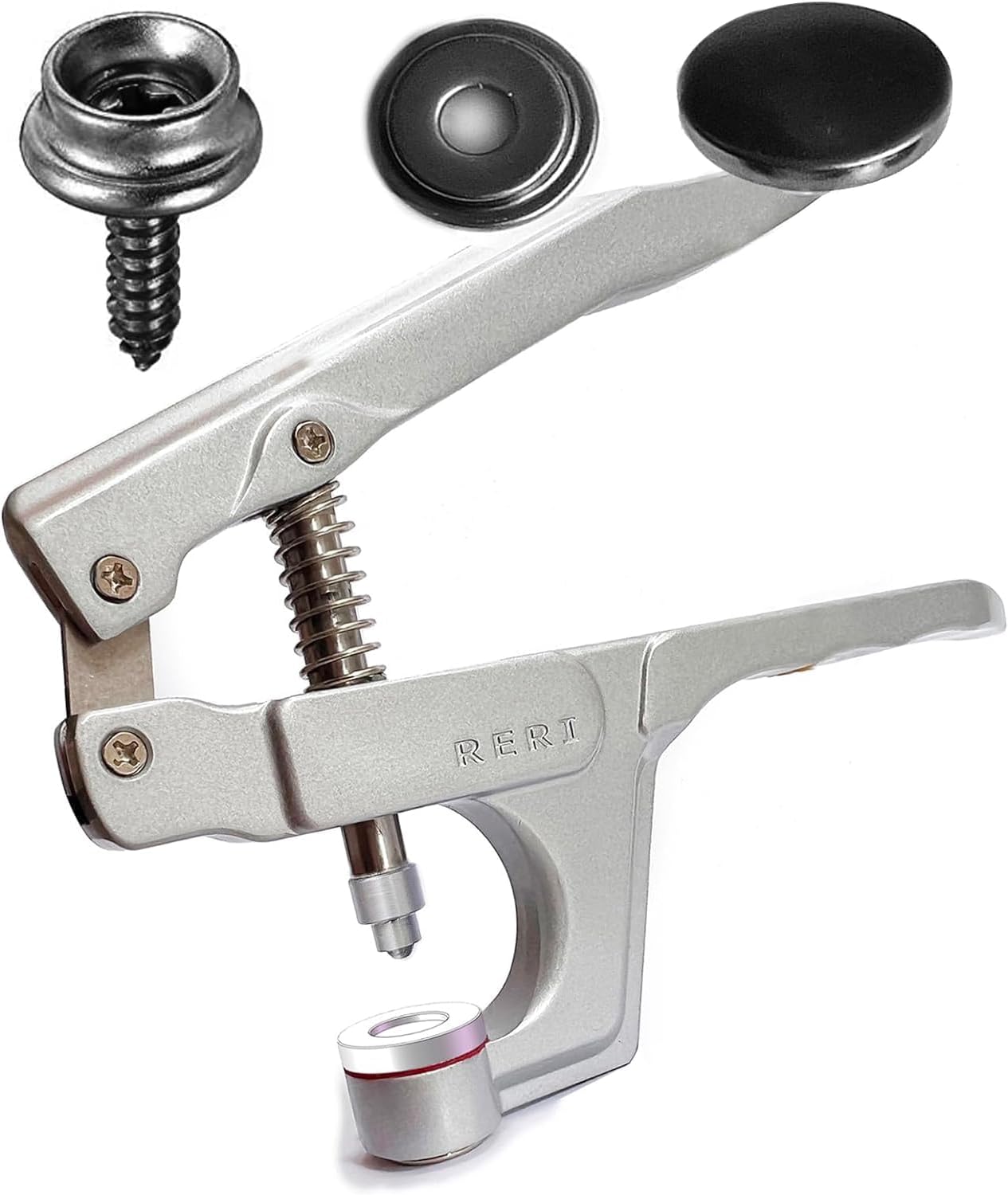 Heavy Duty Snaps with Fastener Pliers, 15mm Metal Screws Snaps Marine Grade 3/8" Metal Button Snaps Press Studs for Boat Cover Furniture