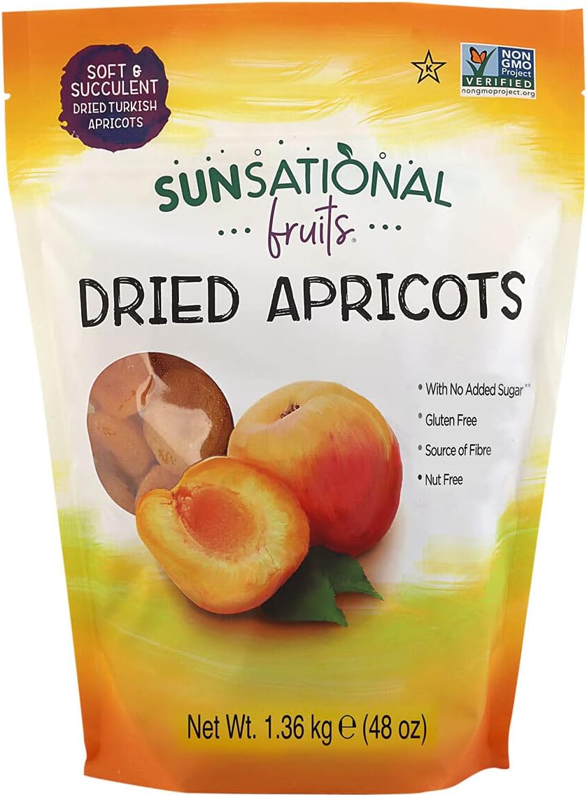 Sunny Fruits Sunsational Fruits Dried Apricots, 1.36kg Amazon.co.uk