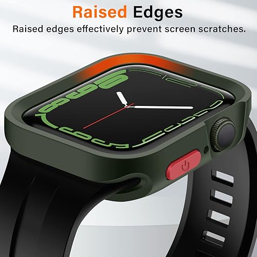 Miniatura 3 de Amizee Paquete de 2 fundas resistentes compatibles con Apple Watch Series 987 de 1.772 in Series 6SE54 de 1.732 pulgadas, TPU suave a prueba de