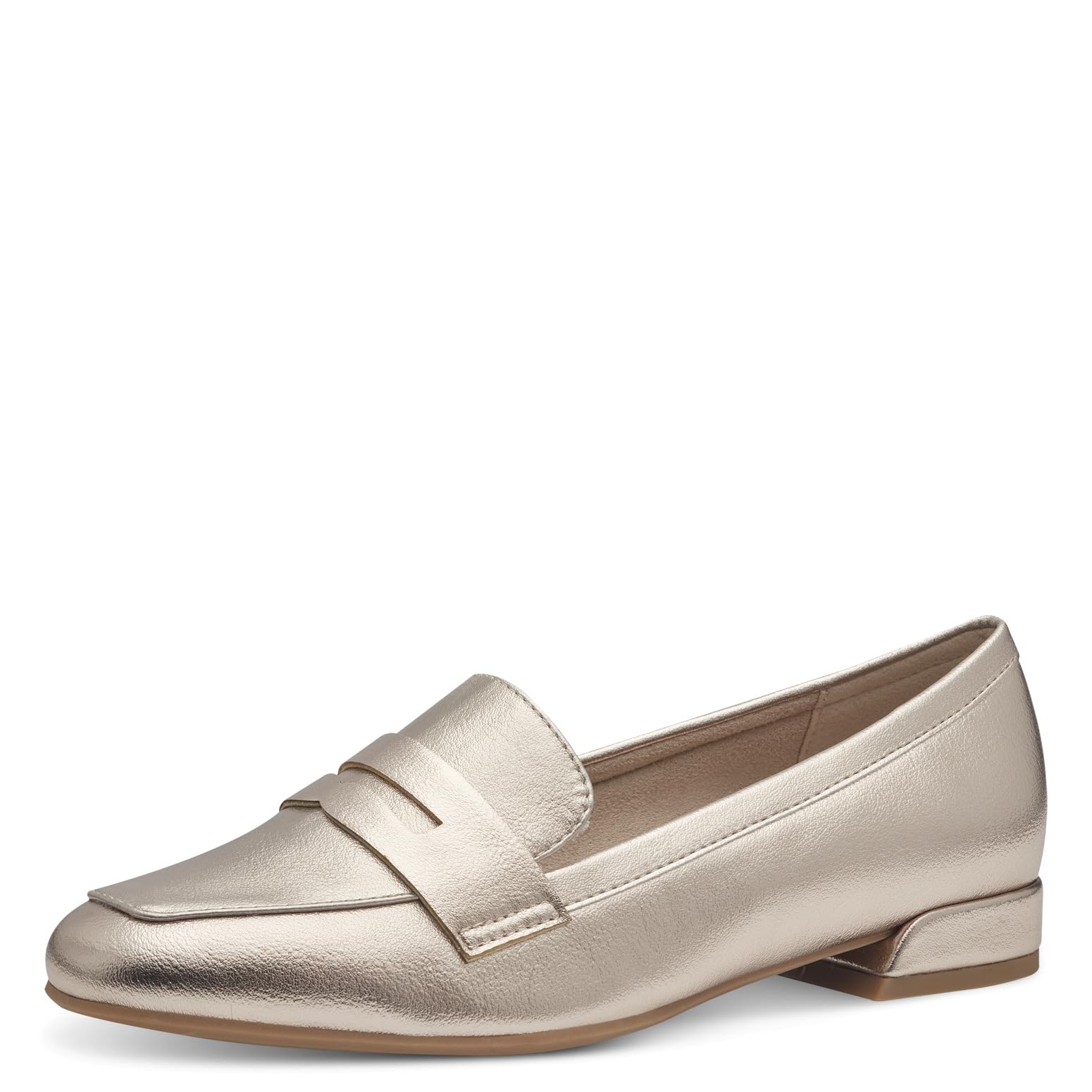 MARCO TOZZI Women's 2-24209-42 Loafers, Platinum, 7.5